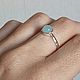 Кольцо из серебра с аква халцедоном. Кольца. Newstylejewelry. Ярмарка Мастеров.  Фото №6