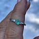 Резерв 17. Кольцо с натуральным Уральским Изумрудом 0.55 ct. Кольца. Елена. Интернет-магазин Ярмарка Мастеров.  Фото №2