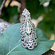Заказать Кольцо на весь палец Bohemia серебра 925 пробы HH0046. Sunny Silver. Ярмарка Мастеров. . Кольцо на весь палец Фото №3