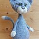 Заказать Кот вязаный крючком. Фарвазетдинова Ольга OlgaCrochetToys. Ярмарка Мастеров. . Амигуруми куклы и игрушки Фото №3