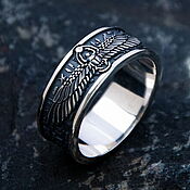 Серебряное кольцо по мотивам игры Assasins Creed