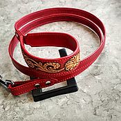 Collar for dog genuine leather