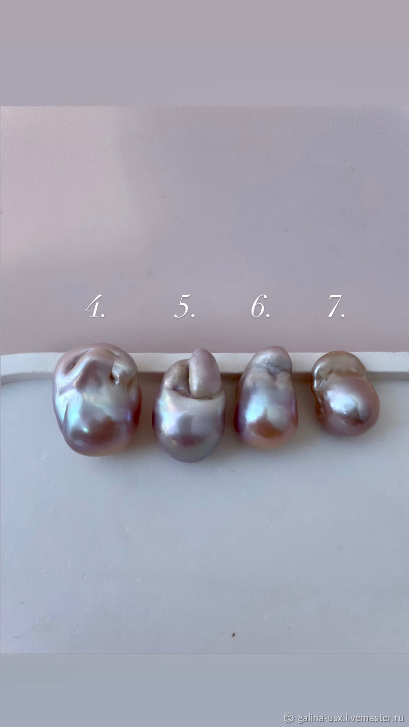 Жемчуг барочный сиреневый купить в интернет-магазине Ярмарка Мастеров ...