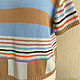 Футболка вязаная "Colorblock", хлопок+шелк. Футболки. FAVORITE KNITWEAR (Наталья). Интернет-магазин Ярмарка Мастеров.  Фото №2