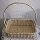 Rectangular basket with a high handle wicker, Basket, Kirovo-Chepetsk,  Фото №1
