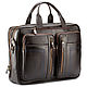 Leather business bag 'Maximilian' (dark brown), Men\'s bag, St. Petersburg,  Фото №1