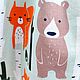 Детское платье с лесными зверятами. Платье. Красивое-простое. Ярмарка Мастеров.  Фото №4