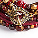 Garnet bracelet Transformer necklace bracelet boho Volume bracelet, Bead bracelet, Ekaterinburg,  Фото №1