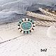 Brooch with Amazonite. Brooches. DiliZ Handmade. My Livemaster. Фото №4
