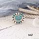 Brooch with Amazonite. Brooches. DiliZ Handmade. My Livemaster. Фото №4