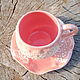 A couple of tea 'Tenderness'. Single Tea Sets. author's ceramics. My Livemaster. Фото №4