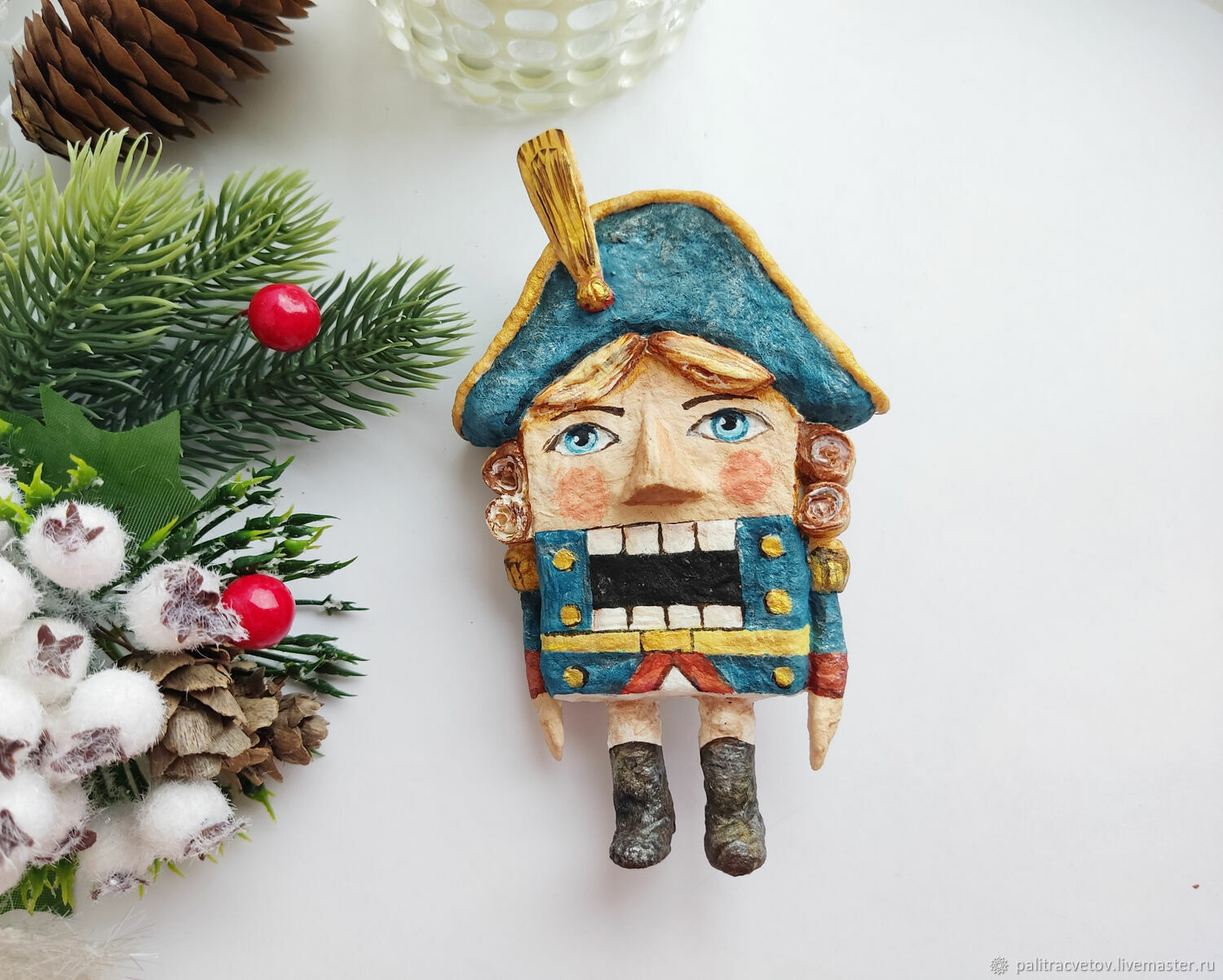 Ватная игрушка "Щелкунчик" купить в интернет-магазине Ярмарка Мастеров ...