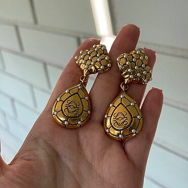 Винтаж ручной работы. Ярмарка Мастеров - ручная работа Винтаж: Клипсы Loewe. Handmade.