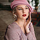 Velour hat 'Coquette old rose'. Hats1. Novozhilova Hats. My Livemaster. Фото №4