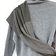 Снуд вязаный с кашемиром, серый тауп ). Снуды. ramremik-knitting-cashmere. Ярмарка Мастеров.  Фото №4