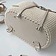 Вязаный рюкзак кремово-молочного цвета. Рюкзаки. Елена (Felicity bags). Ярмарка Мастеров.  Фото №4