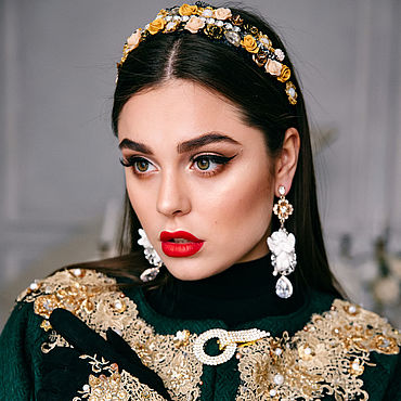 Украшения ручной работы. Ярмарка Мастеров - ручная работа Комплект"Baroque"в стиле DG. Handmade.