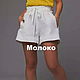 100% linen textile. Shorts ' Naturalness-Convenience-Comfort '. Childrens shorts. Exclusive linen jersey from Elena. Online shopping on My Livemaster.  Фото №2