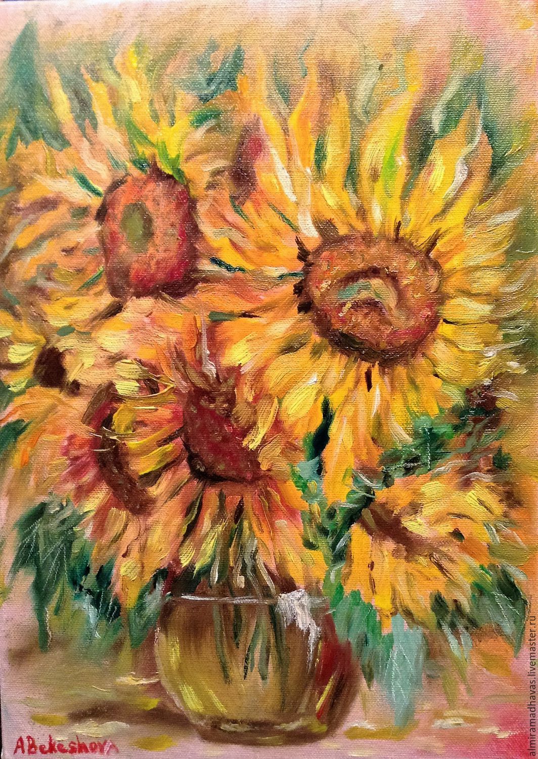 Автор картины sunflowers