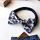 Бабочка галстук из натурального шёлка пейсли. Бабочки. Bowtie-dandy. Ярмарка Мастеров.  Фото №5
