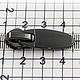 Бегунок №05 для обувной молнии декоративный, блэк никель, Молнии, Санкт-Петербург,  Фото №1