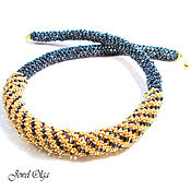 Украшения handmade. Livemaster - original item Necklace harness of beads gold necklace. Handmade.