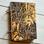 Канцелярские товары handmade. Livemaster - original item Sketchbook A4 and A5 "English" Wood cover. Handmade.