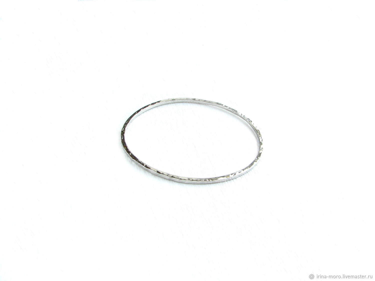 Silver round bracelet, hard bracelet fashionable 