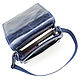 Order Leather bag 'Mitchell' (blue antique). Russian leather Guild. Livemaster. . Tablet bag Фото №3