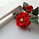 Брошь -  Камелия, Брошь-булавка, Одинцово,  Фото №1