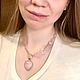 Колье с розовым кварцем. Колье. TaLinia. Ярмарка Мастеров.  Фото №6