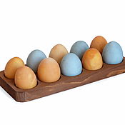 Для дома и интерьера handmade. Livemaster - original item Wooden stand for eggs - for 10 eggs. EASTER. Art.40010. Handmade.