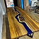 Столешница из эпоксидной смолы и капового карагача 200х80. Столы. WoodBroker. Ярмарка Мастеров.  Фото №5