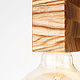 Квадратный деревянный подвесной светильник: Plafond. Потолочные и подвесные светильники. Noirwood. Интернет-магазин Ярмарка Мастеров.  Фото №2