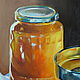 Order Oil Painting Still Life with Honey and Almonds. Painting by Margarita Drevs. Livemaster. . Pictures Фото №3