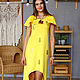 Yellow dress, yellow summer sundress, long cotton sundress. Sundresses. Lara (EnigmaStyle). My Livemaster. Фото №6