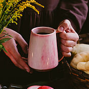 Посуда handmade. Livemaster - original item Scandinavian mug 400 ml 2nd Class series Dawn over Imladris. Handmade.