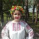 Order Traditional women's shirt with embroidery. MARUSYA-KUZBASS (Marusya-Kuzbass). Livemaster. . Shirts Фото №3