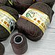 Пух норки Long Mink Wool цвет 54 серо-коричневый. Пряжа. Crochet_for_u_. Интернет-магазин Ярмарка Мастеров.  Фото №2
