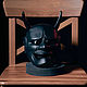 Японская маска Хання классическая черная, Маски интерьерные, Чебоксары,  Фото №1