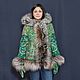 Jacket with a hood and a silver fox, Outerwear Jackets, Moscow,  Фото №1