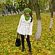 Комплект Зелёное яблоко из мохера. . Елена Найденова. Ярмарка Мастеров.  Фото №4