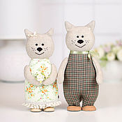 Ситцевые медведи – подарок на 1 год свадьбы, игрушки мишки