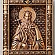 Икона Святой Геннадий Ватопедский. Иконы. МАСТЕРСКАЯ РЕЗНОЙ ИКОНЫ АРТЕМА БУРОВА. Ярмарка Мастеров.  Фото №6