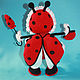 Order Soft toys: Ladybug baby. Nina Rogacheva 'North toy'. Livemaster. . Stuffed Toys Фото №3