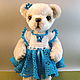 Teddy bear Alice-turquoise cloud. Teddy Bears. silvanatabears. Online shopping on My Livemaster.  Фото №2
