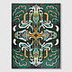 Interior panel with a geometric pattern in the Art Deco style. Pictures. Wall Art & Clock HappinessArtDecoR. Online shopping on My Livemaster.  Фото №2
