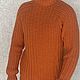 Свитер "Огни Домбая" чистошерстяной, ручной работы. Свитеры. Sweatershire. Интернет-магазин Ярмарка Мастеров.  Фото №2
