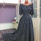 Штапельное платье миди Касабланка 2
