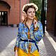 Рубашка женская шелковая. Рубашки. Авторские Женские рубашки. Интернет-магазин Ярмарка Мастеров.  Фото №2